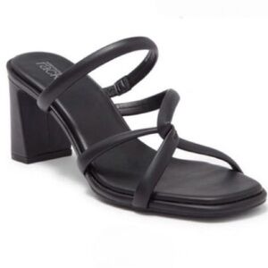 Nordstrom Black Strappy Block Heels